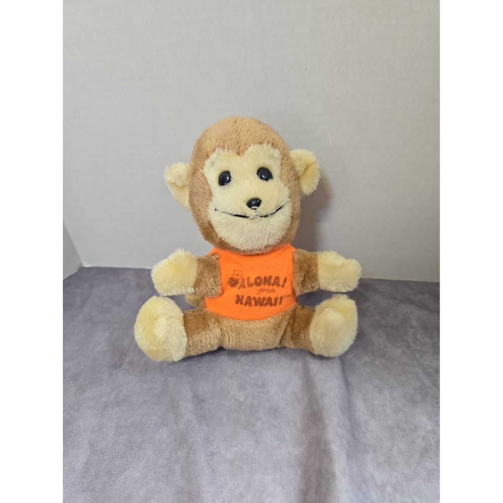 Dakin Monkey Plush Aloha From Hawaii Shirt Plush Figure VTG